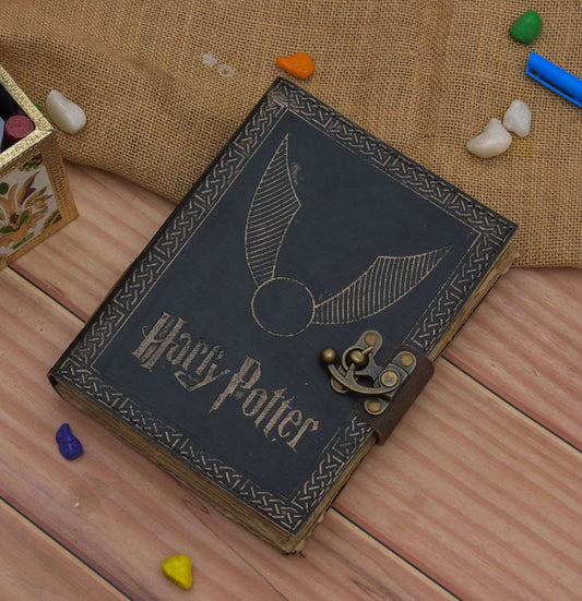 Genuine Leather Diary | Vintage Handmade Leather Journal | Premium Antique String Closure | 200 Handmade Deckle Edge Antique Pages -1