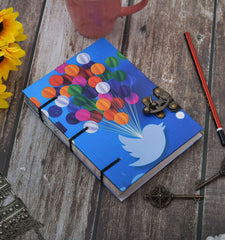 Handmade Printed Cardboard Journal Diary with Buckle Lock Unruled 200 Pages Notepad Personal Diaries for Men and Women -1