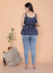 Elegant Sleeveless Cotton Kurti - TP17