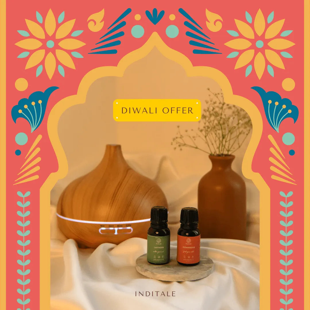 All-Natural Aromatherapy Gift Set – Alpine Wood Ultrasonic Diffuser + Plant-Based Essential Oils