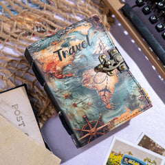 Vintage Leather Journal Dairy - Unruled Notebook Diary for Traveler