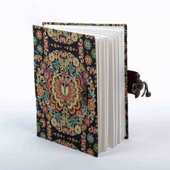 Journal Diary with Lock - Special Binding Unruled Diary with Serigraphy Art Butterfly Print