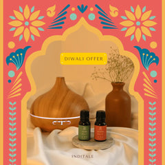 All-Natural Aromatherapy Gift Set – Alpine Wood Ultrasonic Diffuser + Plant-Based Essential Oils