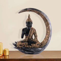 Gautam Buddha Statue Showpiece Idol Figurine for Feng Sui, Vastu, Home Decor, Office, Diwali, Gifting, Living Room, Bedroom, Study Table -27