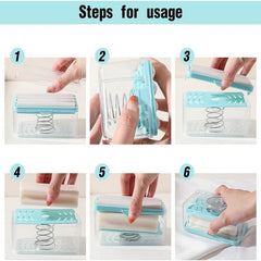 Roller Soap Holder, Easy Cloth Plastic Washing Soap Roller, Dispenser Case with Lid Having Roller Viral Soap Roller
