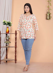 Women's Short Kurti Tops for Jeans | Stylish Rayon Kurta for Girls | Trendy Ethnic Short Kurta for Daily & Office Wear PR26