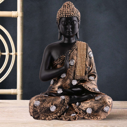 Gautam Buddha Statue Showpiece Idol Figurine for Feng Sui, Vastu, Home Decor, Office, Diwali, Gifting, Living Room, Bedroom, Study Table -27