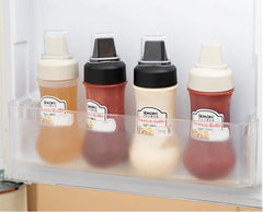 5 Hole Squeeze Sauce Bottle (280ML), Portable Plastic Sauce Bottle with Lid Five Holes, Sauce Dispenser Bottle [Buy 1 Get 1 Free]