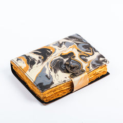 Vintage Leather Bound Diary with Mother of Earth Print