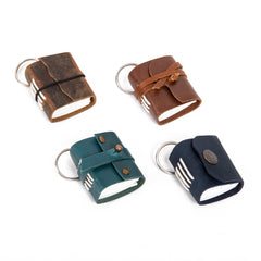 Miniature Journal  Key-ring Crafted with High Quality Leather(1 key-ring)
