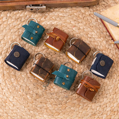 Miniature Journal  Key-ring Crafted with High Quality Leather(1 key-ring)