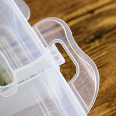 6 Grid Storage Box With Adjustable Partition For Earrings, Medicine, Bangles, Clips, Stationery Item, Socks, Hairbands
