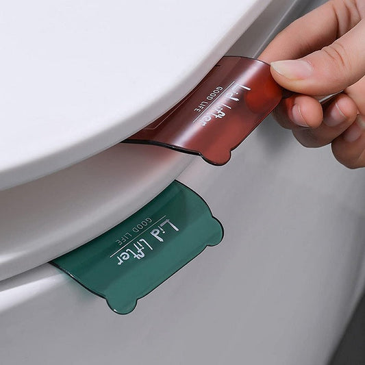 2 Pcs Transparent Toilet Seat Lifter