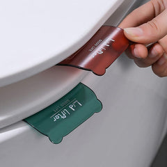 2 Pcs Transparent Toilet Seat Lifter
