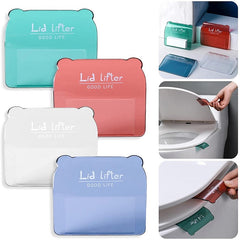 2 Pcs Transparent Toilet Seat Lifter