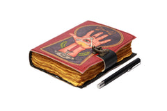 Genuine Leather Diary | Vintage Handmade Leather Journal | Premium Antique String Closure | 200 Handmade Deckle Edge Antique Pages -1