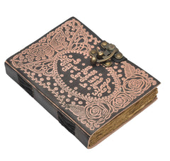 Genuine Leather Diary | Vintage Handmade Leather Journal | Premium Antique String Closure | 200 Handmade Deckle Edge Antique Pages -1