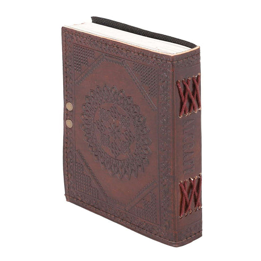 Leather Journal Diary with metal lock vintage Journal handmade 200 pages white unruled|travel Diary|personal journal -1