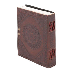 Leather Journal Diary with metal lock vintage Journal handmade 200 pages white unruled|travel Diary|personal journal -1