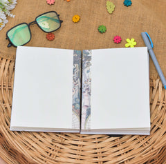 Handmade Printed Cardboard Journal Diary with Buckle Lock Unruled 200 Pages Notepad Personal Diaries for Men and Women -1