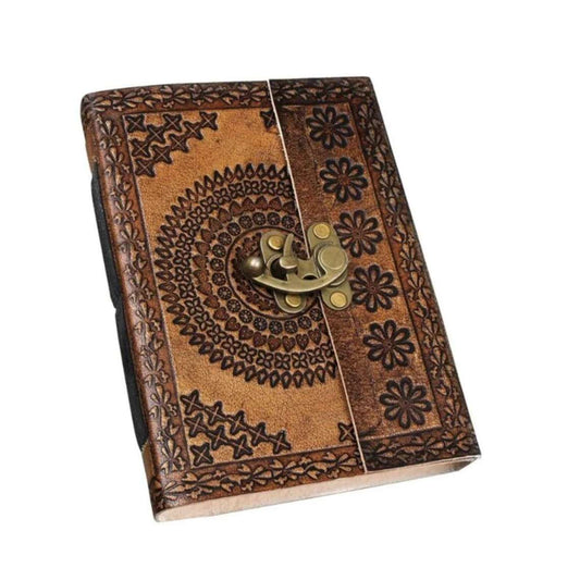 Leather Journal Diary with Premium Antique String Closure vintage Journal handmade 200 pages white unruled|travel Diary|personal journal -9
