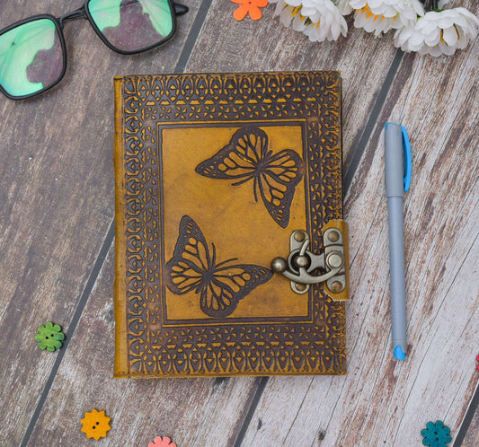 Leather Journal Diary with Premium Antique String Closure vintage Journal handmade 200 pages white unruled|travel Diary|personal journal -9