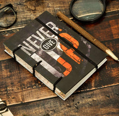 Handmade Printed Cardboard Journal Diary with Buckle Lock Unruled 200 Pages Notepad Personal Diaries for Men and Women -1