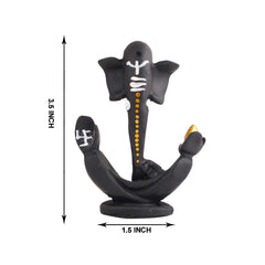 Ganesha Statue Showpiece Idol Shriganesh Bhagwan Murti / Home, Office Decor / Car Dashboard Ganpati / Lord Vinayaka Statue God of Luck & Success Sculpture / Gift Items -05