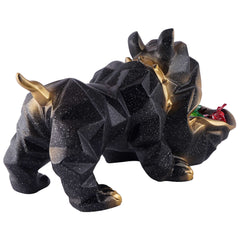 Decoration Cool Bear Showpiece for Home Shelves Decor Item, Home Kitchen Decor,Office Decor,Resin, Multifunctional,Phone,Wallets-Unique Shelf & Tabletop Decoration (Grey)