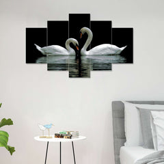 Set of Five MDF Framed 3D Wall Painting for Home Decoration, Big Size Painting for Living Room, Bedroom (24x50 inches)DR 48