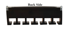Premium Dark Color Walnut Wood Wall Mounted Mini Bar Shelf