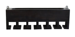 Premium Dark Color Walnut Wood Wall Mounted Mini Bar Shelf