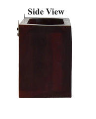 Premium Dark Red Mahagony Wood Wall Mounted Mini Bar Shelf