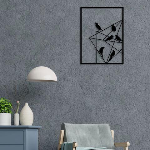 Bird Talking Metal Wall Art