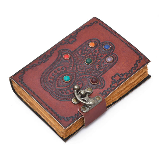 Genuine Leather Diary | Vintage Handmade Leather Journal | Premium Antique String Closure | 200 Handmade Deckle Edge Antique Pages -1