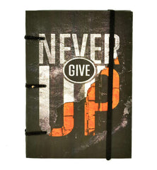 Handmade Printed Cardboard Journal Diary with Buckle Lock Unruled 200 Pages Notepad Personal Diaries for Men and Women -1