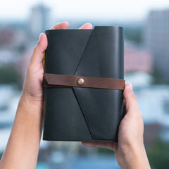 Vintage Leather Journal Diary with Belt