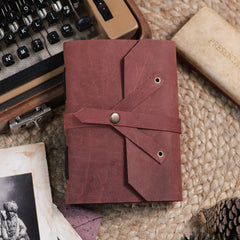 Vintage Leather Journal Diary with Belt