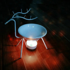 🦌 Majestic Deer Burners – Aromatherapy Diffuser, Oil Burner & Candle Holder (Black & White)
