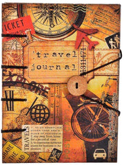 Handmade Printed Cardboard Journal Diary with Buckle Lock Unruled 200 Pages Notepad Personal Diaries for Men and Women -1