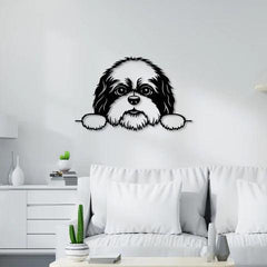 Cute Puppy Metal Wall Art