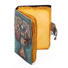 Genuine Leather Diary | Vintage Handmade Leather Journal | Premium Antique String Closure | 200 Handmade Deckle Edge Antique Pages -1