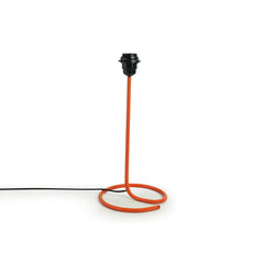 'Orange Coiled' Handcrafted Table Lamp In Iron (45.7 cm)