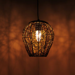 'Glamorous Mesh' Pendant Lamp In Iron (20.3 cm, Matte Finish)