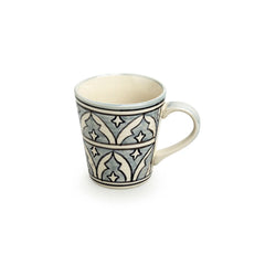 'Arabian Nights' Hand-Painted Ceramic Tea & Coffee Mug (240 ML, Microwave Safe)