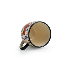 'The Hut Morning Companions' Hand-Painted Ceramic Tea & Coffee Cups (Set Of 6)