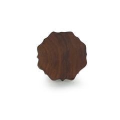 'Lustrous Flower' Hand-Carved Blocks Tea-Light Holders In Sheesham Wood (Set of 2)