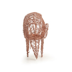 🐘 The Elephant Mesh – Handwoven Copper-Finish Tea-Light Holder