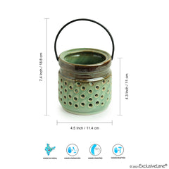 'Shore Lights' Handcrafted Ceramic Tea-Light Holder