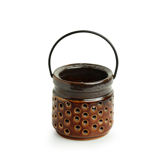 'Shore Lights' Handcrafted Ceramic Tea-Light Holder
